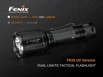 Тактичний LED-фонарик Fenix TK25 UV, 1000 люменів