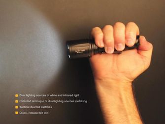 Тактичний LED-фонарик Fenix TK25 IR, 1000 люменів