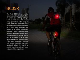 Зарядне велосипедне світло Fenix BC05R, 10 люменів