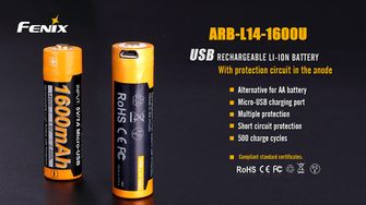 Акумуляторна батарея Fenix USB AA Fenix ARB-L14-1600U