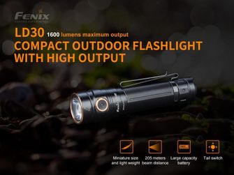Fenix ліхтар LD30 + USB акумулятор 3500 мАг