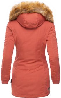 Жіноча зимова куртка Marikoo Karmaa з капюшоном, темно-кораловий