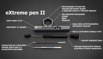 EDC куботан Extreme pen II, бежевий