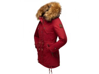 Marikoo LA VIVA PRINCESS Жіноча зимова куртка з капюшоном, криваво-червона