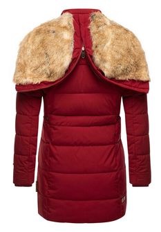 Marikoo LIEBLINGS JACKE Жіноча зимова куртка з капюшоном, криваво-червона