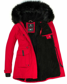 Жіноча зимова куртка Navahoo LULUNA PRINCESS з капюшоном, червона