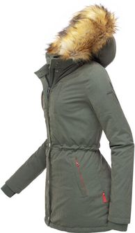 Жіноча зимова куртка Marikoo Akira з капюшоном, оливкова