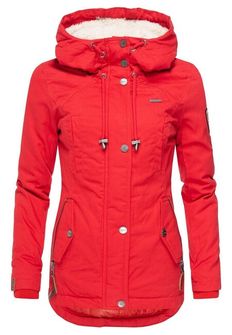 Marikoo BIKOO Жіноча зимова куртка з капюшоном, червона