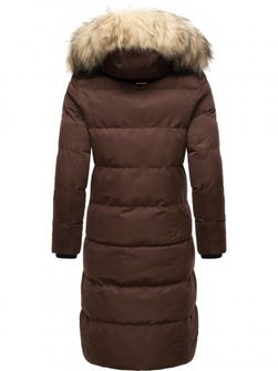 Жіноча зимова куртка Marikoo з капюшоном Schneesternchen, темний шоколад