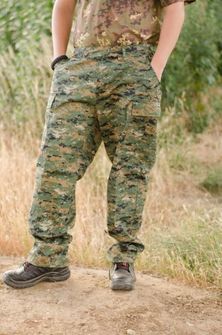 MFH BDU чоловічі штани Rip-Stop цифровий лісовий камуфляж