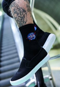 Носки чоловічі NASA, чорні.