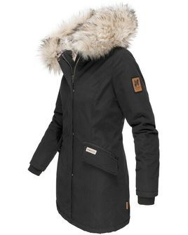 Navahoo Cristal жіноча зимова куртка з капюшоном та хутром, чорна