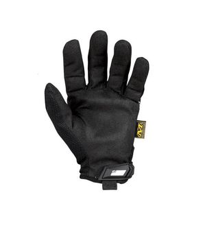 Тактичні рукавички Mechanix Original жовті з чорним написом