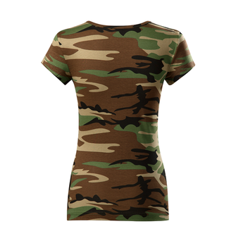 DRAGOWA жіноча футболка армійська дівчина, камуфляж 150г/м2