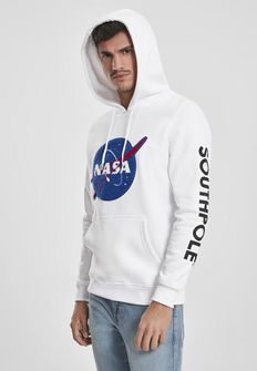 NASA Південний полюс інсигнія логотип чоловіча кофта з капюшоном, біла