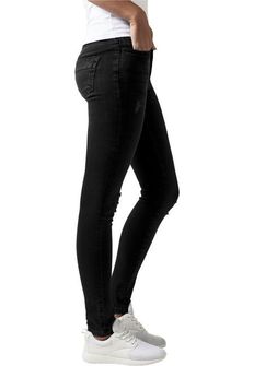 Urban Classics Жіночі джинсові штани, чорні