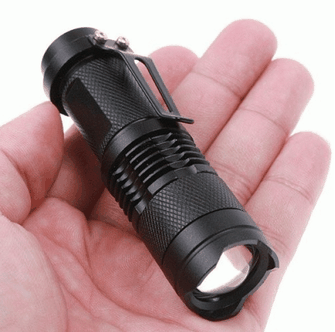 LED UV військова акумуляторна лампа зі збільшенням, 10см