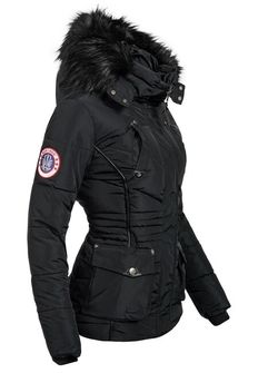 Жіноча зимова куртка Marikoo VANILLA з капюшоном, чорна