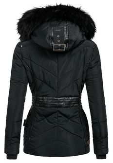 Жіноча зимова куртка Marikoo VANILLA з капюшоном, чорна