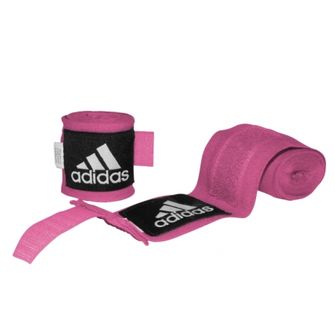 Adidas еластичні боксерські бандажі 450см, рожеві.
