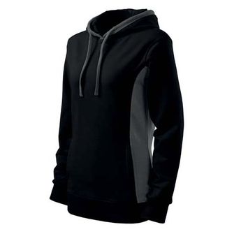 Malfini Кенгуру жіночий светр, чорно-сірий, 280г/м2