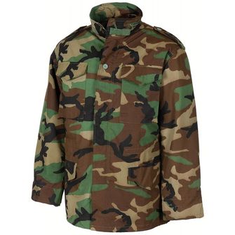 Американська польова куртка MFH M68 зі знімною стьобаною підкладкою, колір woodland