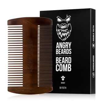 Angry BeardsДерев'яний гребінець для бороди та вусів