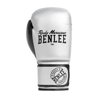 Боксерські рукавички BENLEE CARLOS, сріблясто-чорні