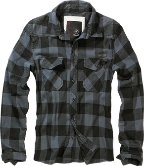 Сорочка Brandit Checkshirt, сіро-чорна