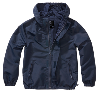 Дитяча літня куртка-вітровка на блискавці Brandit Kids, темно-синій