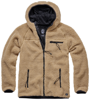 Brandit флісова куртка з капюшоном Teddyfleece Worker, верблюд