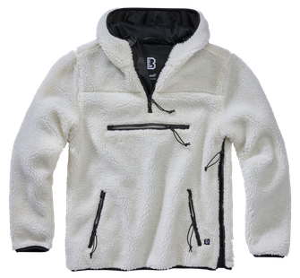 Флісовий пуловер Brandit Teddyfleece Worker, білий