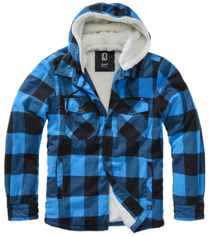 Куртка Brandit Lumber з капюшоном, чорна/синя