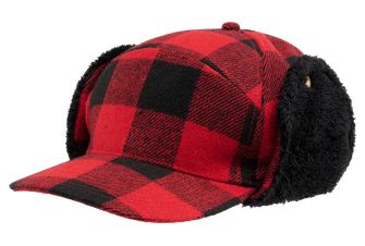Зимова шапка Brandit Лісоруб, червоно-чорна