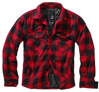 Куртка Brandit Lumberjacket, червоно-чорна