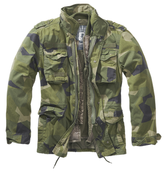 Зимова куртка Brandit M65 Giant, шведський камуфляж M90