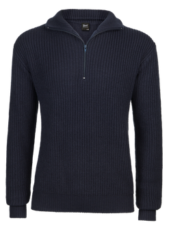 Пуловер Brandit Marine Troyer, темно-синій
