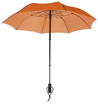 EuroSchirm teleScope handsfree UV Телескопічний трекінговий парасолька з кріпленням на рюкзак, оранжевий
