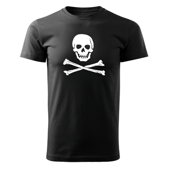 DRAGOWA коротка футболка пірат, чорна 160г/м2