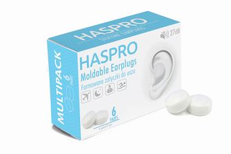 Силіконові беруші HASPRO 6P, білі