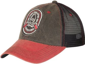 Helikon-Tex Час зйомки Trucker кепка - Dirty Washed Cotton - Dirty Washed Black / Dirty Washed Red C