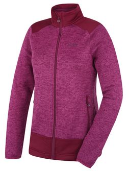 Жіночий флісовий светр на блискавці Husky Alan темно-пурпурний