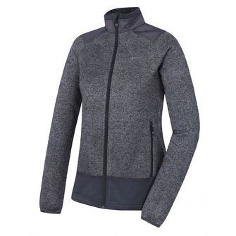 Жіночий флісовий светр на блискавці Husky Alan темно-сірий