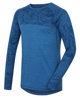 Термобілизна Husky Merino Чоловіча футболка з довгим рукавом темно-синя