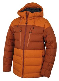 Чоловіча пір'яна куртка Husky Dester M коричнева/помаранчева/коричнева