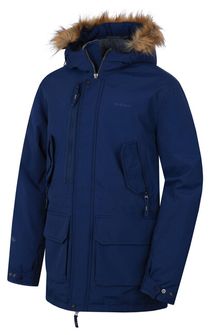 Чоловіче зимове пальто з хаскі Nelidas M темно-синє