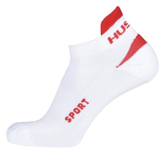 Шкарпетки Husky Sport білі/червоні