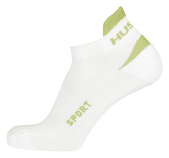 Шкарпетки Husky Sport білі/ст. зелені