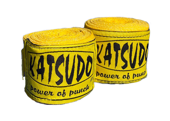 Katsudo бокс пов'язки еластичні 250см, жовті