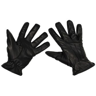 Шкіряні рукавички MFH Захисні захисні порізи, чорні